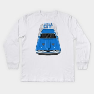 Ford Falcon XA GT 351 - Blue Kids Long Sleeve T-Shirt